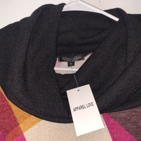 Colorful Geometric Pattern Womens Sweater By Apparel Love Size S - Picture 4 of 9